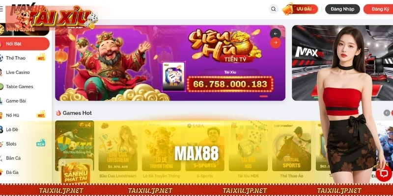 MAX88 - Trung Tâm Cá Cược Tài Xỉu Đỉnh Cao, Uy Tín